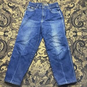 VTG SOUTH WEST JEANS COLLECTION DARK BLUE DENIM PANTS BAGGY 34x32 BAGGY